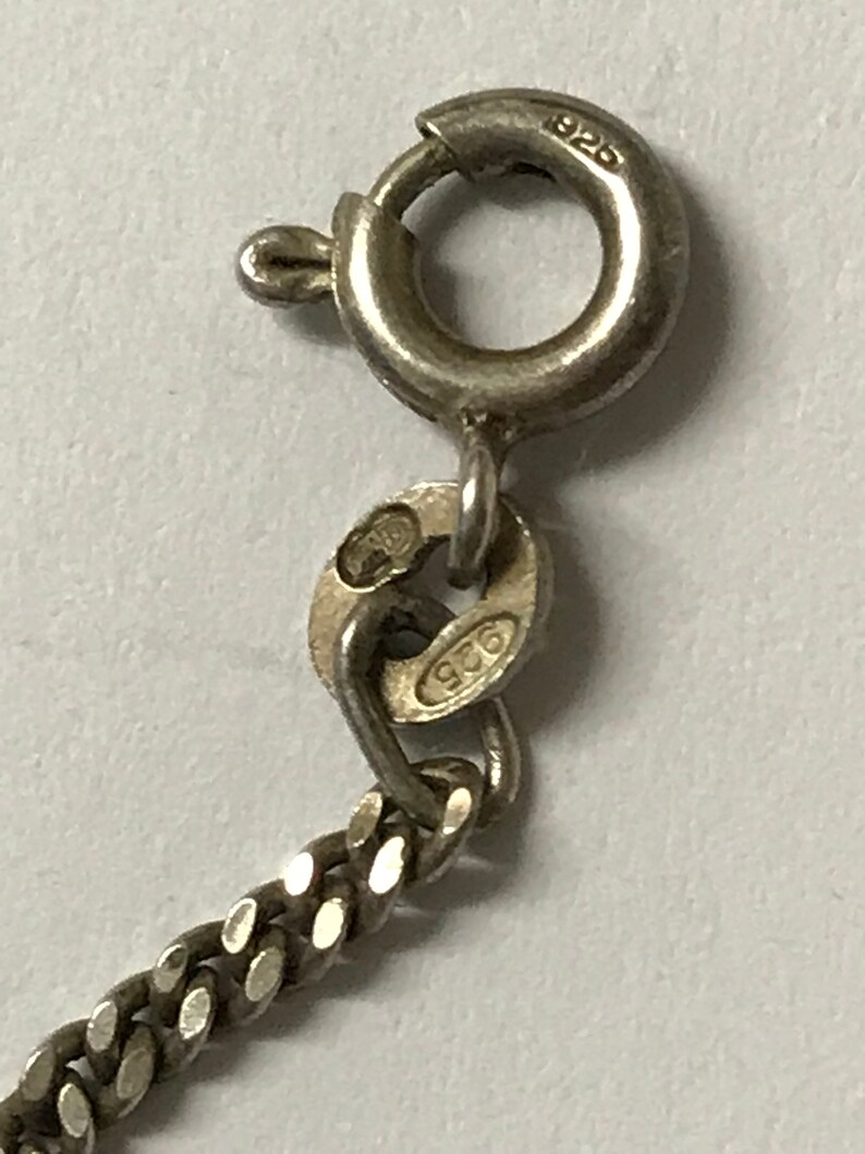 A Solid Silver Hallmarked 925 Cross Necklace Decorated With Etsy