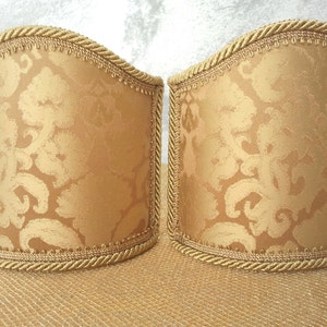 Venetian Lampshades on Rubelli fabric – Lenora Oro pattern - Handmade in Italy