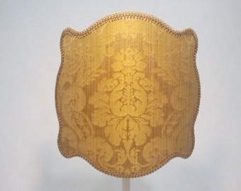 Lampshade on Rubelli fabric – Ruzante oro pattern - Handmade in Italy