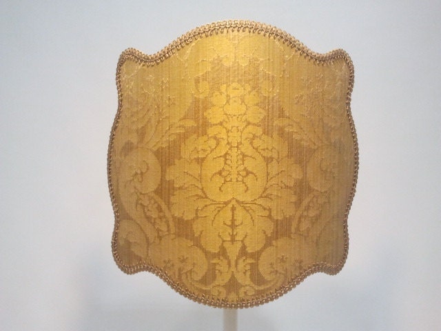 Lampshade on Rubelli fabric – Ruzante oro pattern - Handmade in Italy