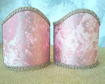 Venetian Lampshades on Rubelli fabric – Mirage Rosa pattern - Handmade in Italy