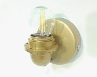 Wall Sconce single Light finished with beautiful metallic effect – Handmade in Italy