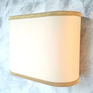Half Shade wall sconce in parchment - Handmade in Italy