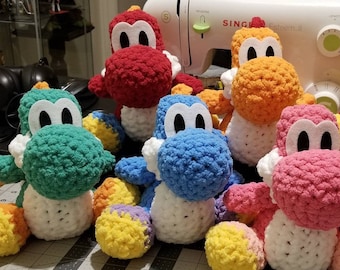 rainbow yoshi plush