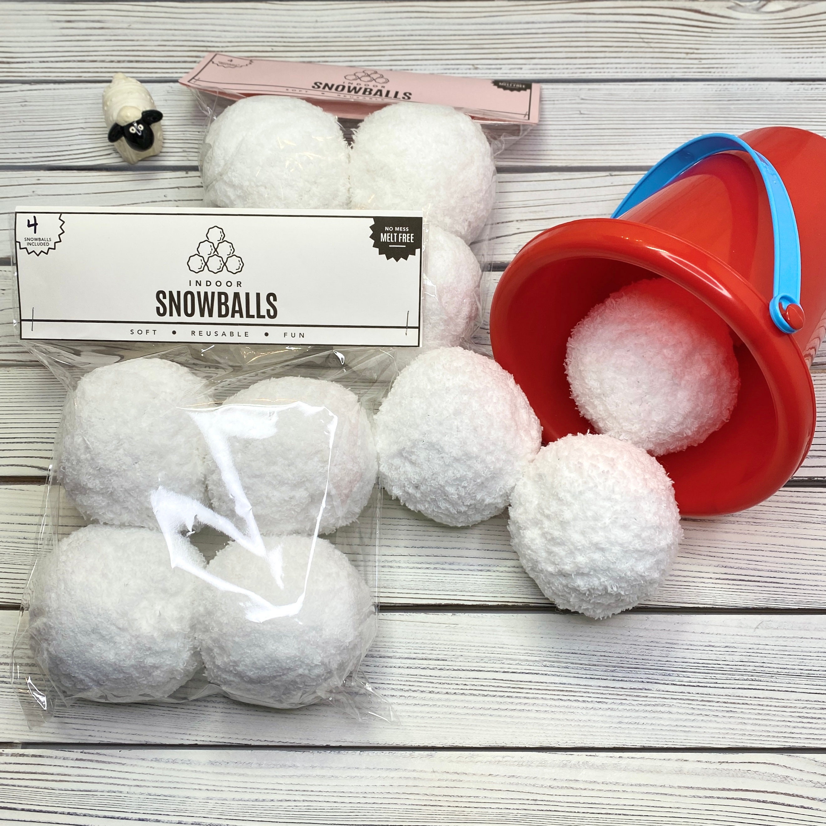 Indoor Snowballs, Plush Knit Indoor Snowballs, Christmas Party Decor,  Holiday Gifts for Kids, Winter Home Decor, Georgia Snowballs 