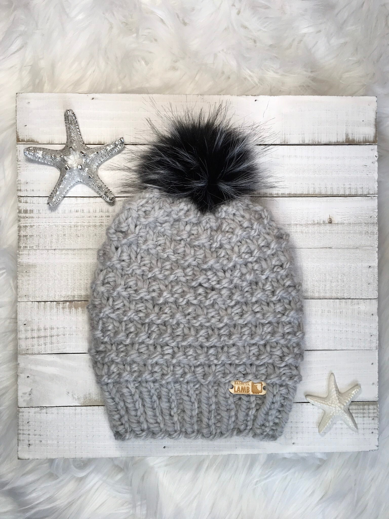 womens grey winter hats