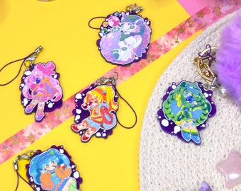 Candy Pop Charms (2" Purple Phone Strap)