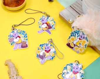 Honey Possum Charms (2" Cream Phone Strap)