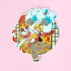 Hikaru no Go Spirit Partner Sticker Set 4 Gloss Vinyl Hikago Sticker Set of 3 image 7