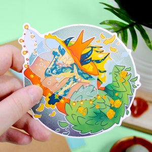 Magic Familiars Stickers Set 2 10cm Matt Vinyl Sticker Set of 5 image 4