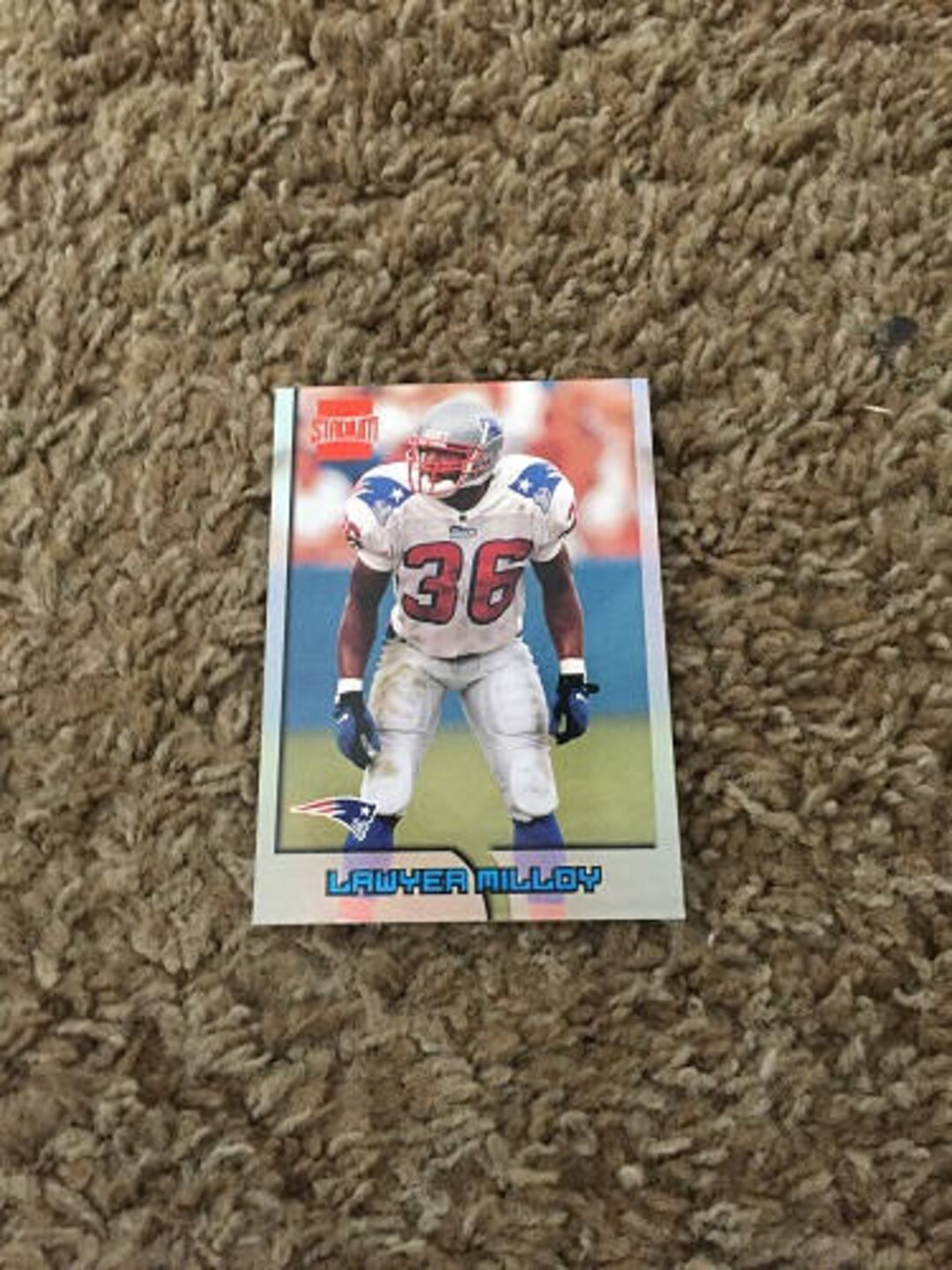 Lawyer Milloy NFL Rookie Trading Card Mint Condition RC Very Good New