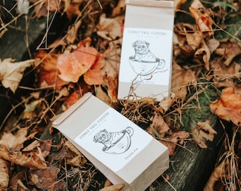 Sampler 3 Pack, coffee, flavored coffee, small batch coffee roaster (Guardian Angels Pug Rescue)