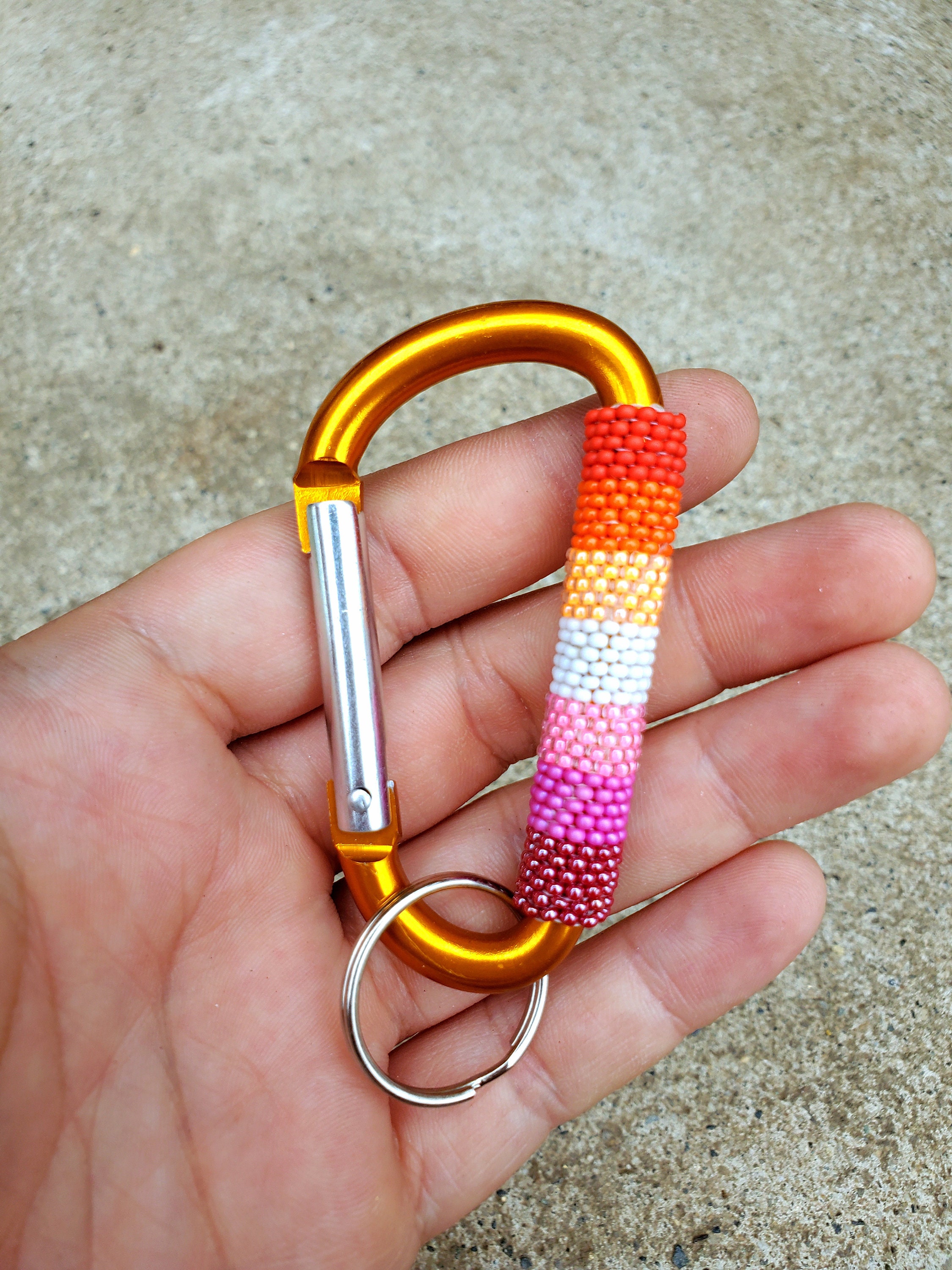 Personalized Carabiner Keychain With Custom Name Engraving 