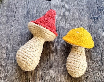 Mushroom Plushies, Soft Crochet Mushrooms, Anxiety Relief Toy, Small Gift for Anyone, Woodland Toy, Forest Toy