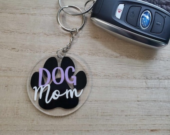 Dog Mom Keychain Gift for Dog Mom, Gift for Dog Lover, Dog Mama, Mother's Day Gift