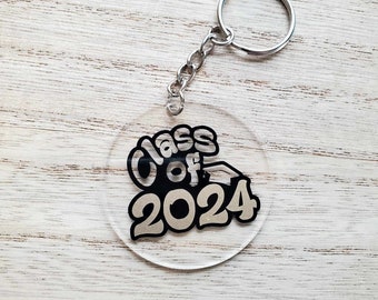 Class of 2024 Keychain, Gift for graduation, 2024 graduation gift, small graduation gift, cute class of 2024 gift, 2024 senior gift
