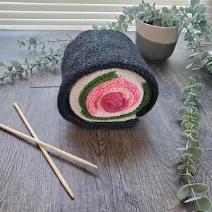 Sushi Roll Scarf, Cute Teacher Scarf, Gift for Teacher, Foodie Gift, Novelty gift
