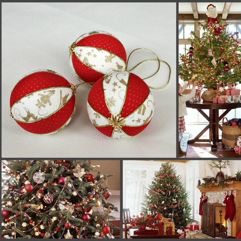 Christmas ball ornament traditional christmas decorations Xmas | Etsy