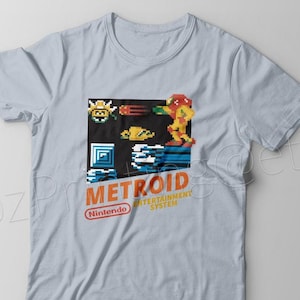 Maglietta Metroid Nes Cover - Maglietta minimalista - Tanti colori Maglietta unisex 100% cotone