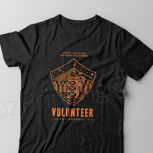 Volunteer Lookout Tower T-Shirt: Minimalist Gamer Tee, 100% Cotton