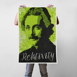 Albert Einstein - Scientists Series - Relativity - Science Art Print - Poster - Multiple Sizes