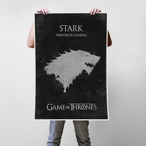 Stark GoT House Art Print Poster - Multiple Sizes
