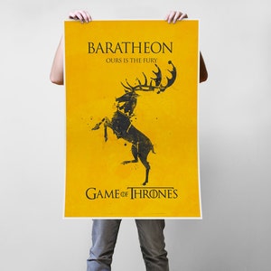 Baratheon GoT House Art Print Poster - Multiple Sizes