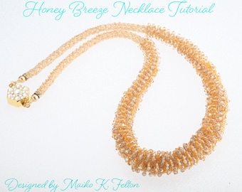 Tutorial e schema per perline, collana Honey Breeze di Maiko K. Felton