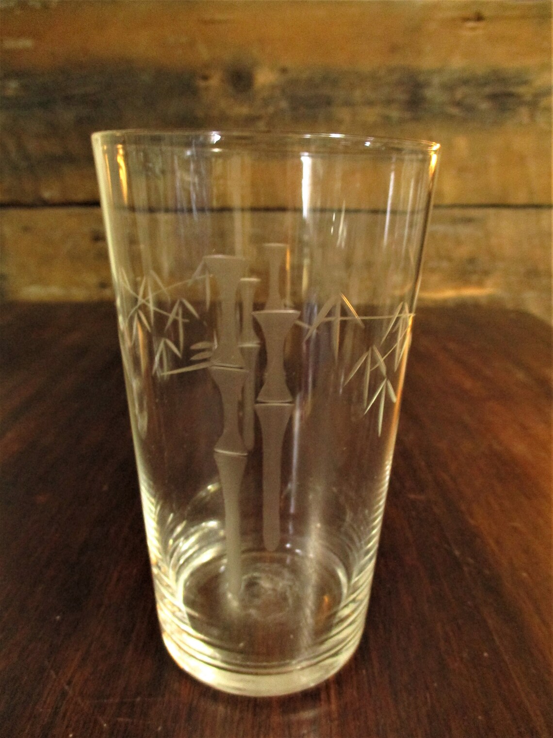Noritake Bamboo Glasses Etched Pattern 12 oz Higball or Water Etsy
