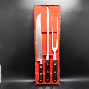 French Sabatier Professional three piece carving set