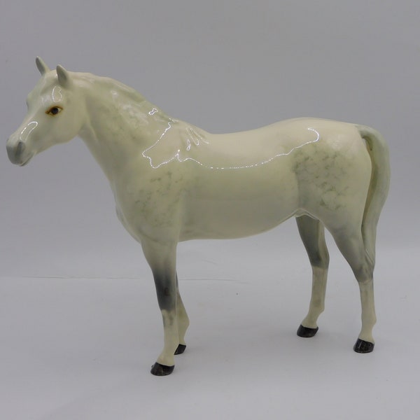 Beswick Arab Bahram Horse, Grey Gloss, 1771, Gloss finish, Grey dapple horse