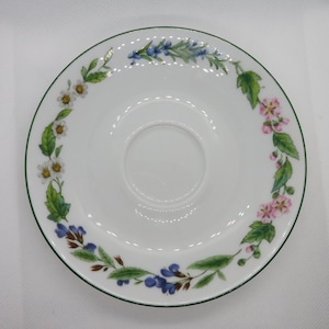 Royal Worcester Herbs Saucer -Vintage Worcester Herbs, Replacement Saucer