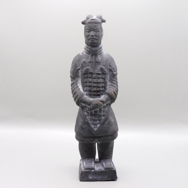 Statue orientale Statue de guerrier chinois soldat - figurine de soldat tombe de samouraï de l’empereur Qin