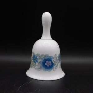 Wedgwood Bell, Clementine Pattern, Blue Flowers, 1970s English China, Collectible Wedgwood, Vintage Gift,