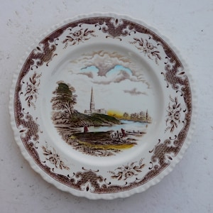 Salisbury Cathedral, Scenes after Constable by W. H. Grindley, Collectible Plate, Rare Find