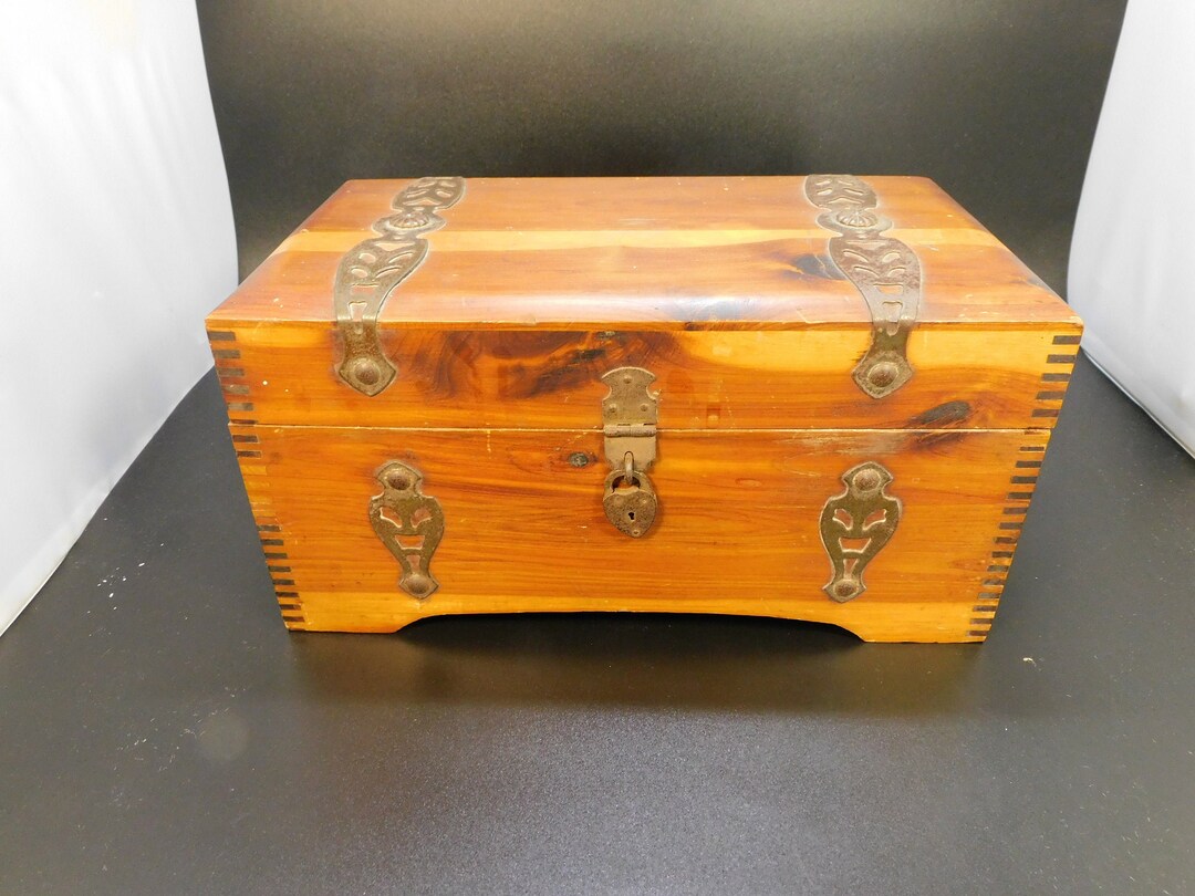 Pine Wedding Chest Antique Wooden Chest Pine Wedding Chest Etsy UK