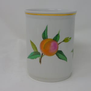 Vintage Royal Worcester Evesham Porcelain Kitchen Utensil Jar