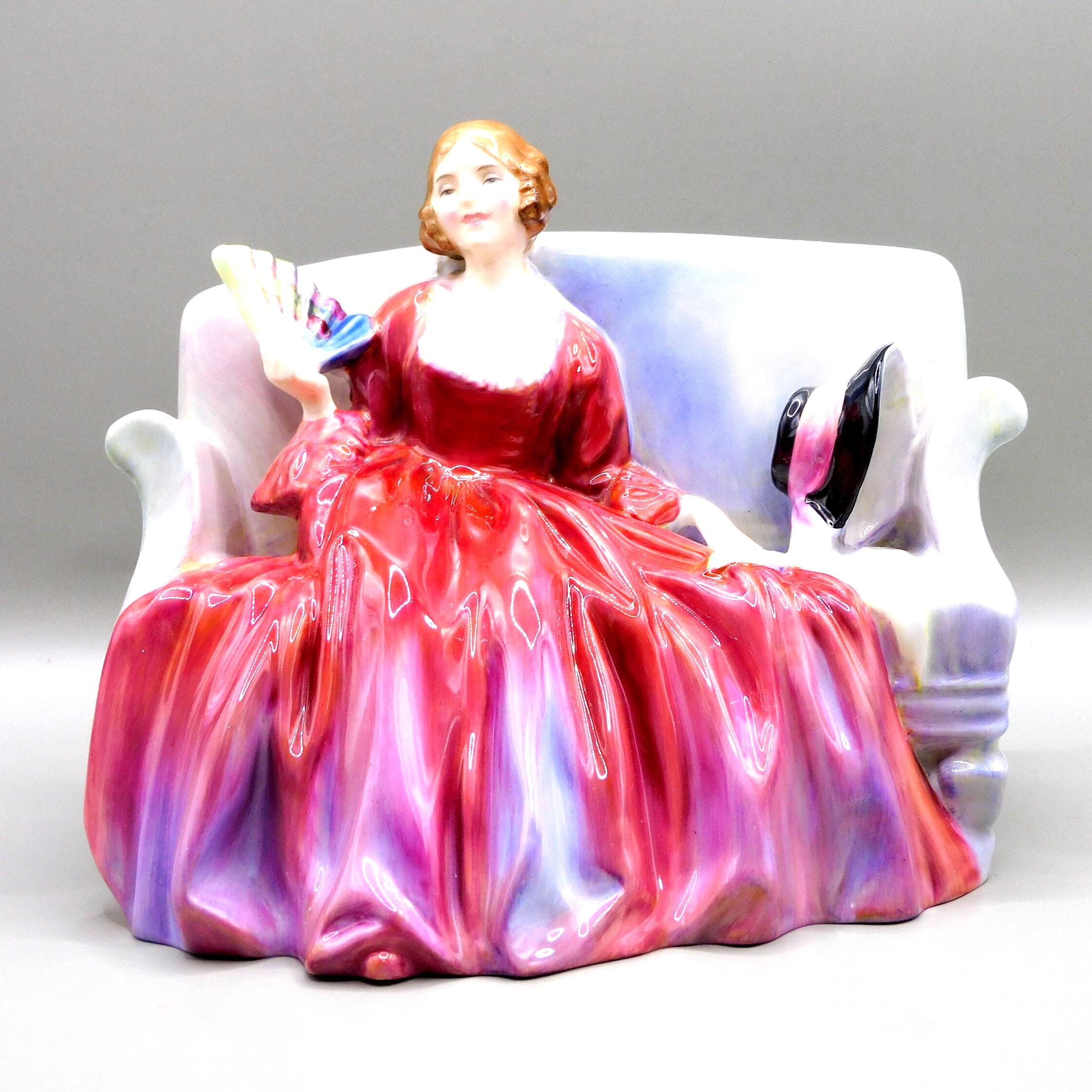 royal doulton figurines pink dress Figurine Elaine (pink) HN4865 Peggy Davies Classic by Peggy Davies Porcelain Figure Pretty Lady Figurine With Fan 2007Item #HN5020 New in BoxSandra looks beautiful in her long sleeveless dressof softly shaded pinks emanating from her waist Royal Doulton - Rose -