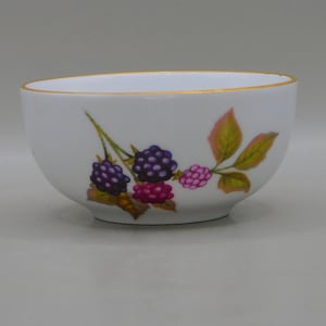 Royal Worcester Evesham-suikerpot, Royal Worcester-suikerpot, vintage Evesham