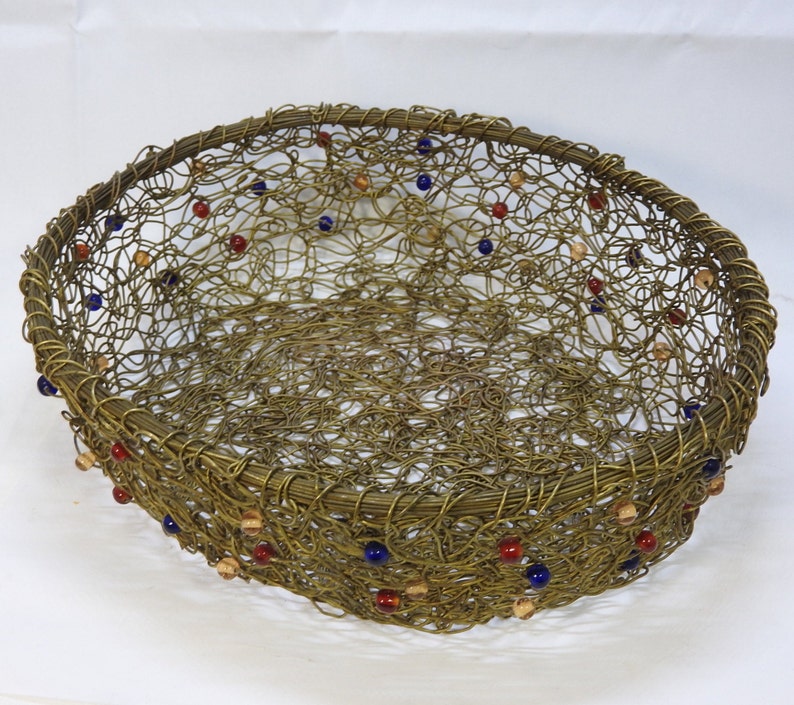 jewelled basket weaved brass basket brass basket fruit basket