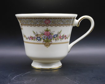 Tea Cup Saucer Minton Persian Rose Persian Rose (Newer) Footed Cup