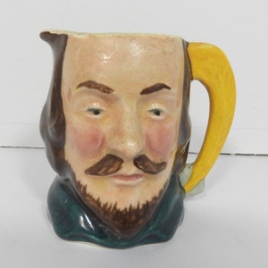 Shakespeare ,hand painted vintage toby jug ,made in England,lancaster,sandland character ware,hanley