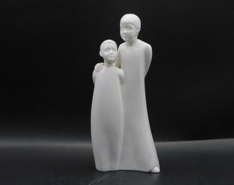 Moments By Coalport, Brothers, White Porcelain figurine, Rare find
