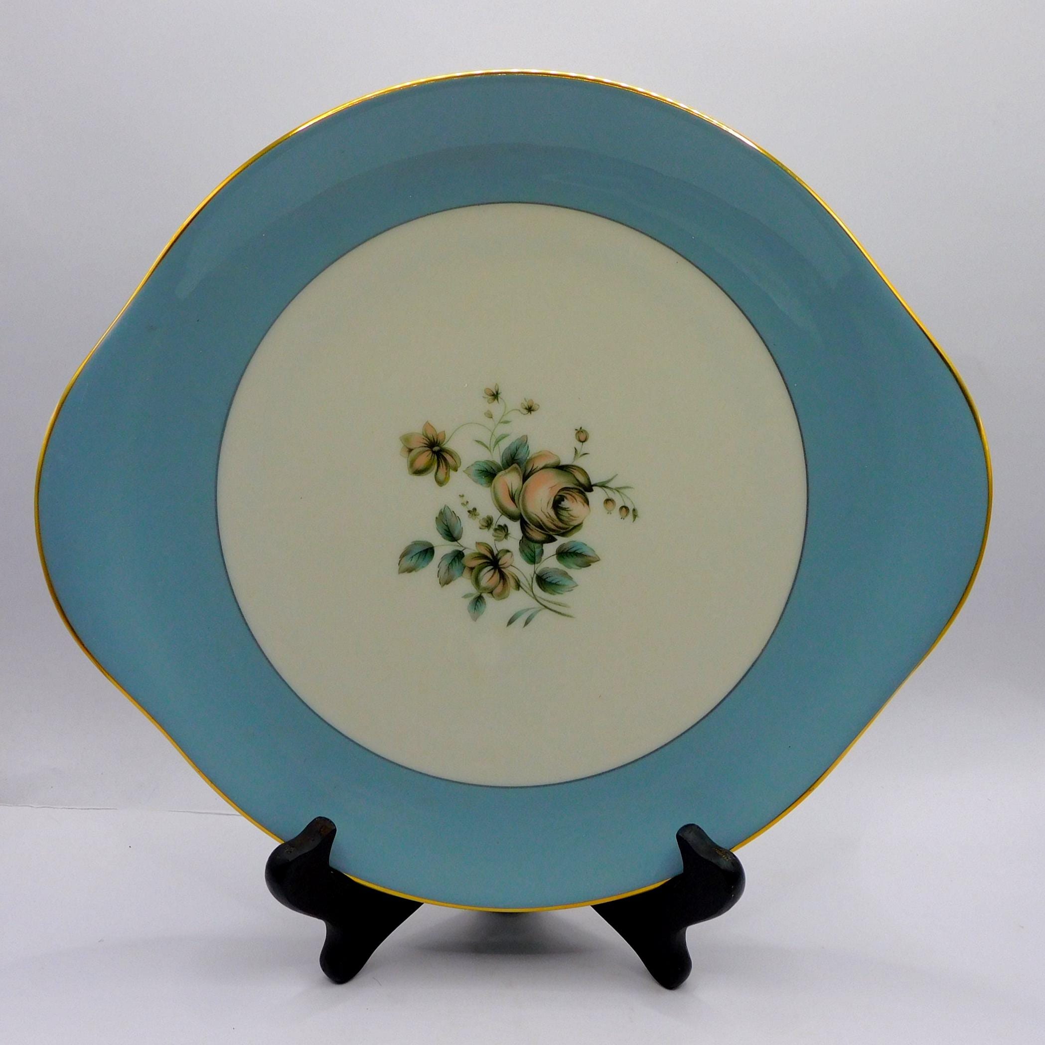 ロイヤルドルトン 手描きキャビネットプレート「ローズ」 C.ハートの