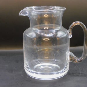 Glass water jug, Milk Creamer, Water Barware, Pitcher