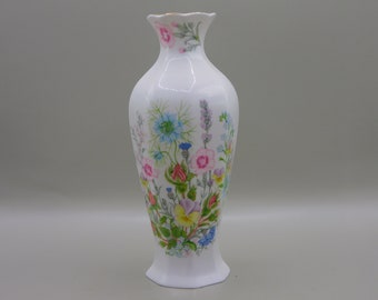 Vintage Aynsley Wild Tudor 7 inch vase.