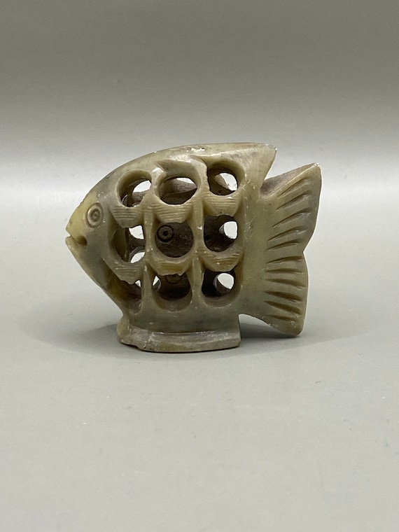 Chinese Carved Stone Fish Chinese Carved Stone Fish