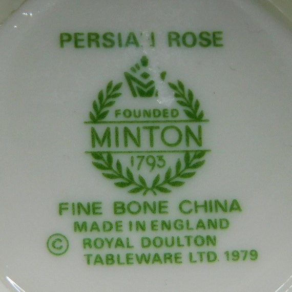 ミントン陶器ロイヤルドルトンリミテッドエディション Vintage 1979 Minton Royal Doulton Persian Rose Tea Cup - Etsy