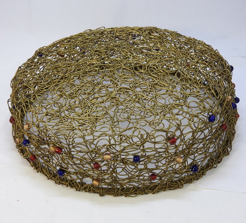 jewelled basket weaved brass basket brass basket fruit basket