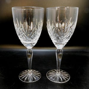 Vintage geslepen kristallen wijnbekers - elegante glaswerkset van 2&quot;